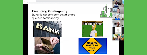 No financing contingency gives the seller trust that you are confident in your ability to get financing